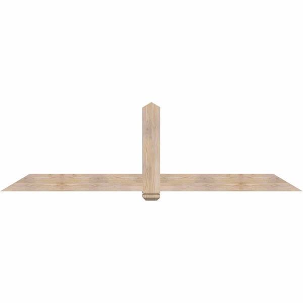 Ekena Millwork Eugene Smooth Timber Gable Bracket, Douglas Fir, 96"W x 28"H x 3 1/2"D x 5 1/2"F, 7/12 Pitch GBW096X28X0406EUG00SDF - main